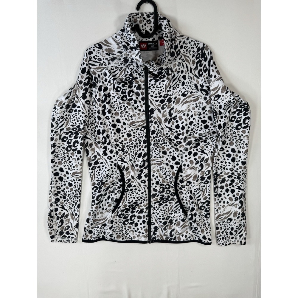 686 Smarty Technology Catwalk Jacket M Animal Print Full Zip Ski Snowboard